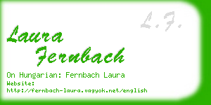 laura fernbach business card